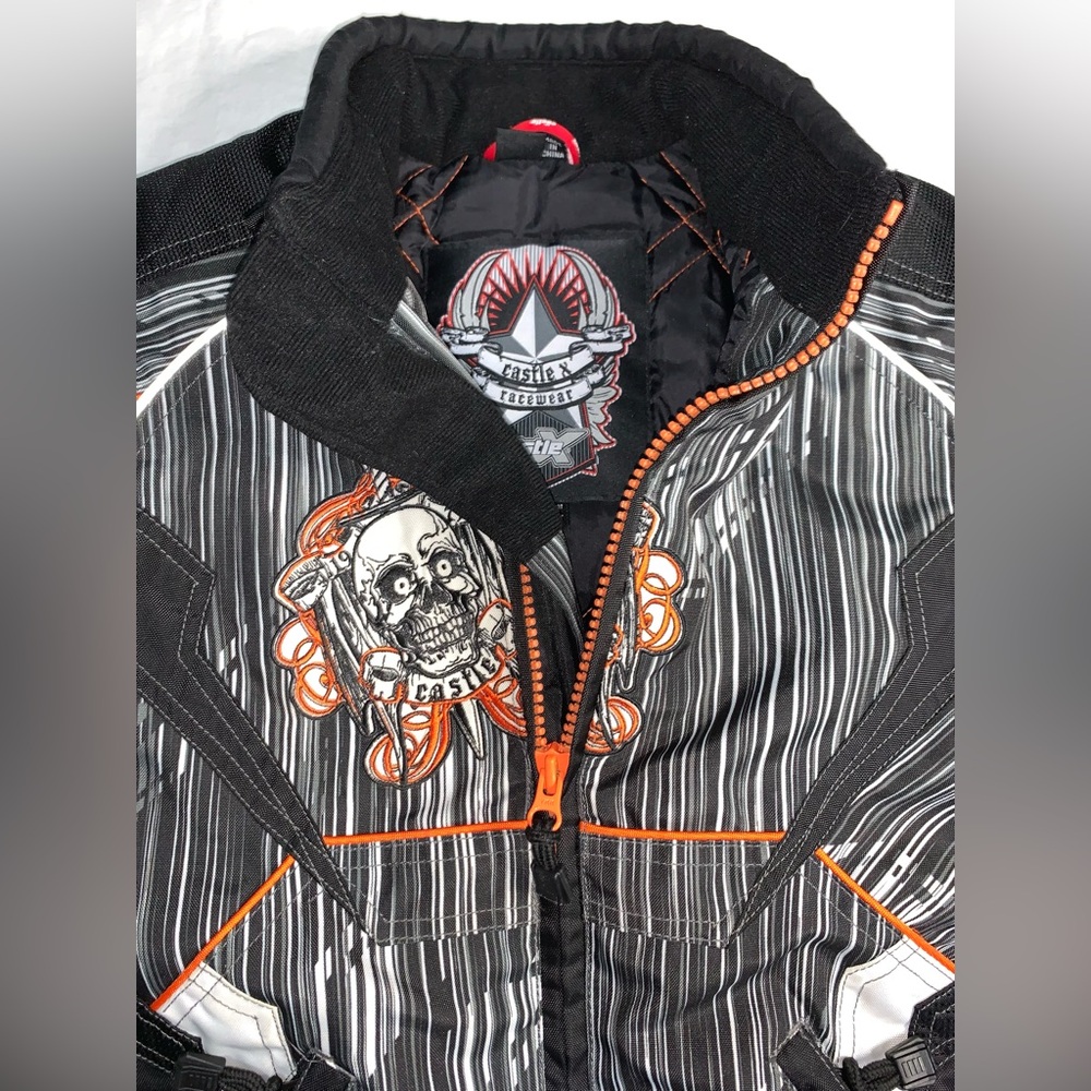 CASTLE X Racewear Snowmobile Jacket Switch special edition Skelton Racing Gear - Picture 3 of 11